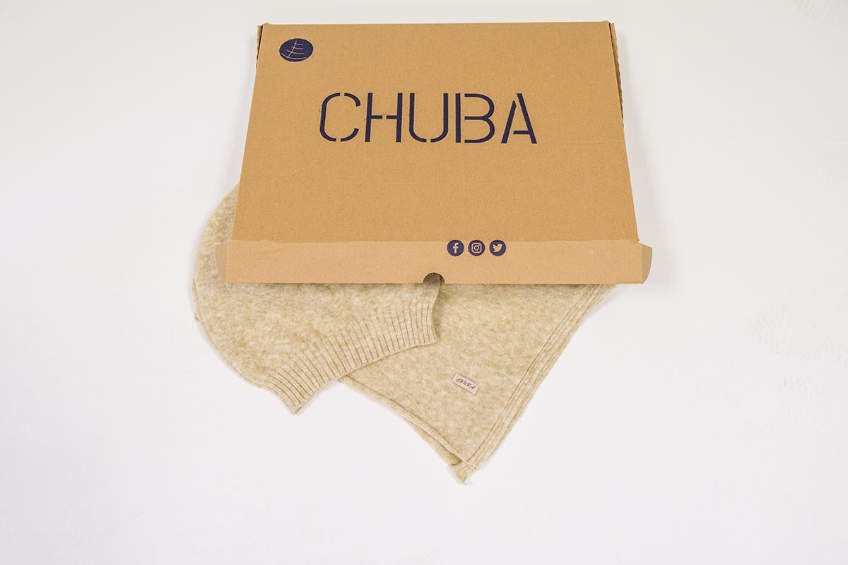 Chuba Kadın Melanj Yumuşak Tuşe Atkı Bere Takımı Bej 23W505