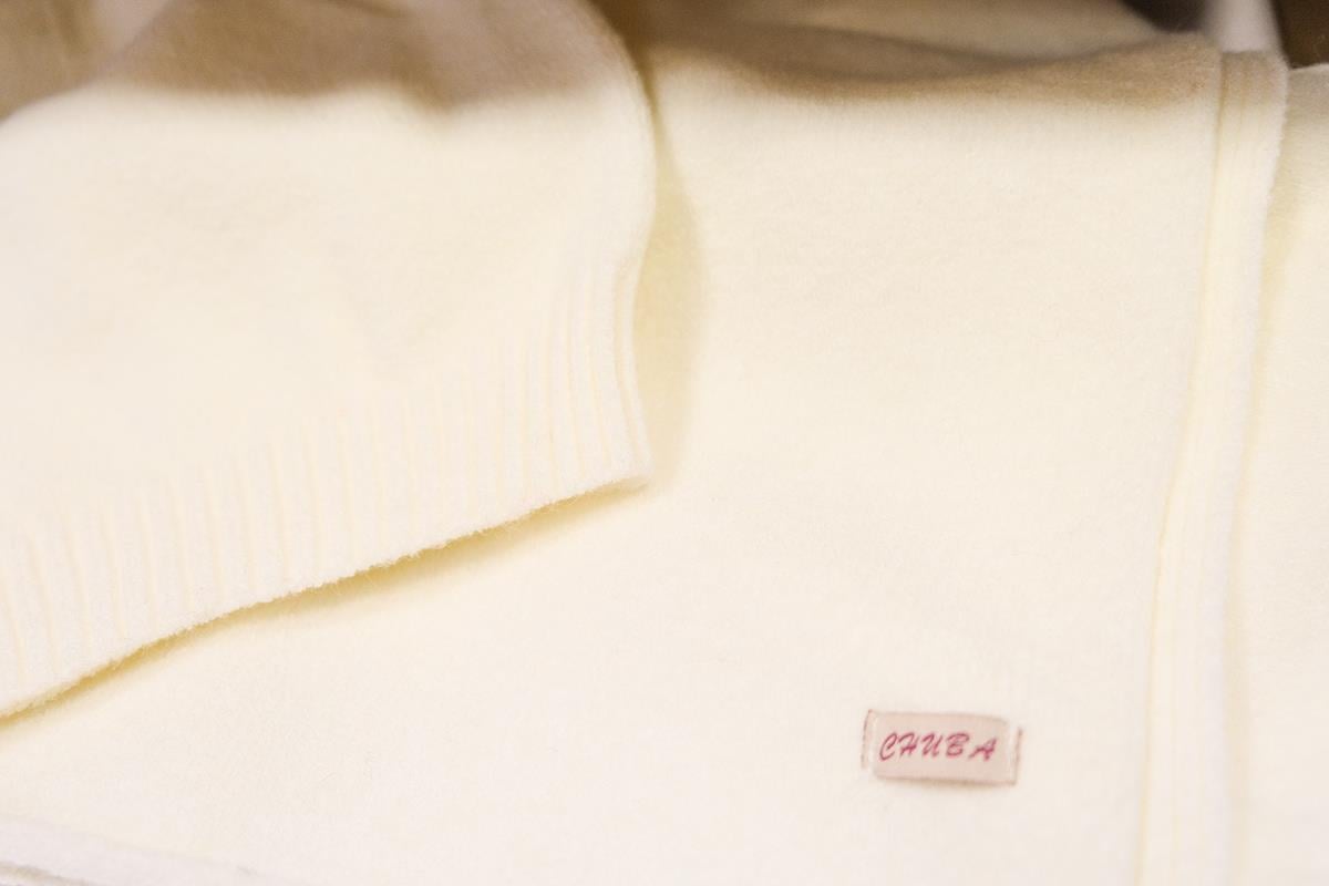 Chuba Kadın Melanj Yumuşak Tuşe Atkı Bere Takımı Ekru 23W505