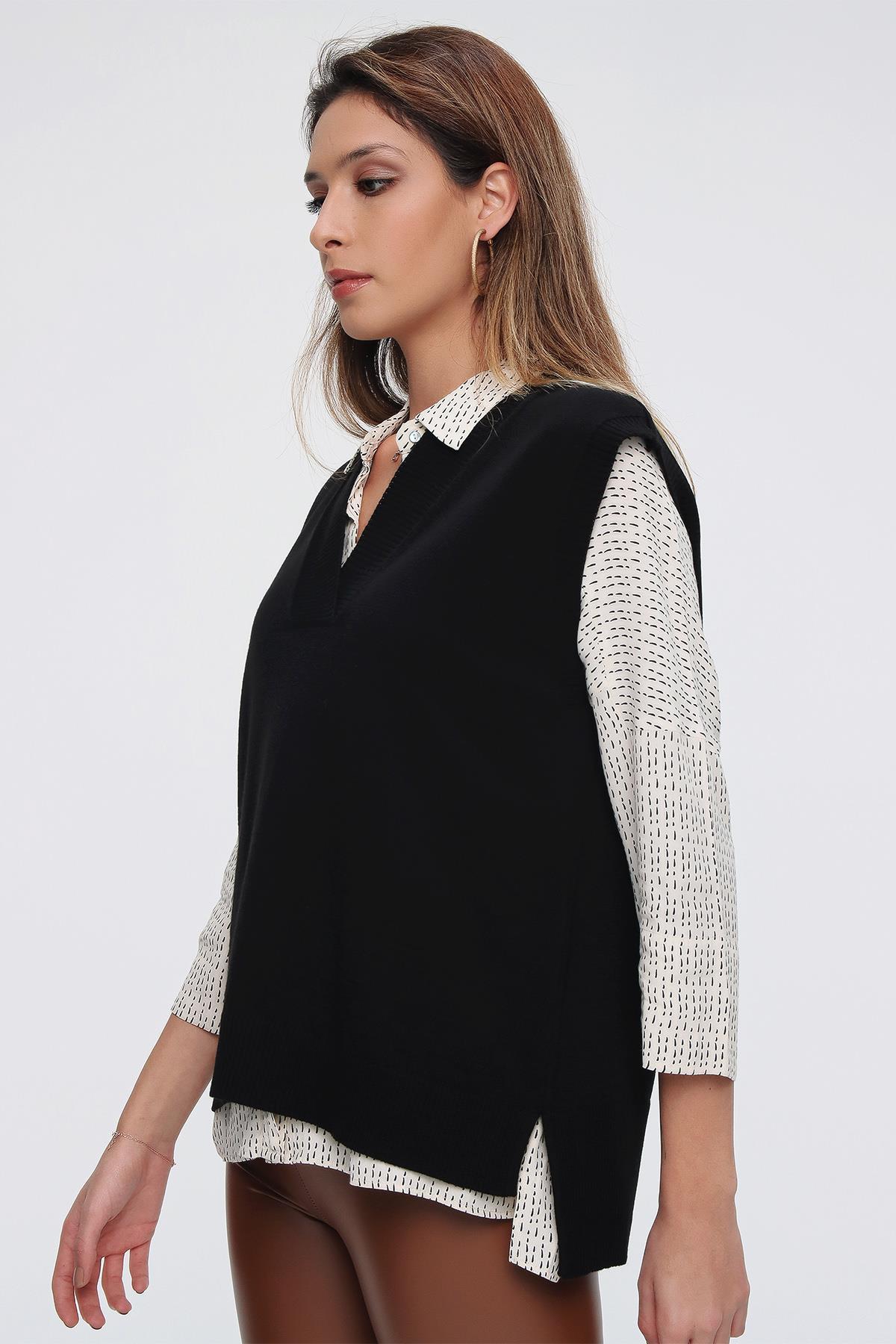 Chuba Kadın Triko Süveter 21W124