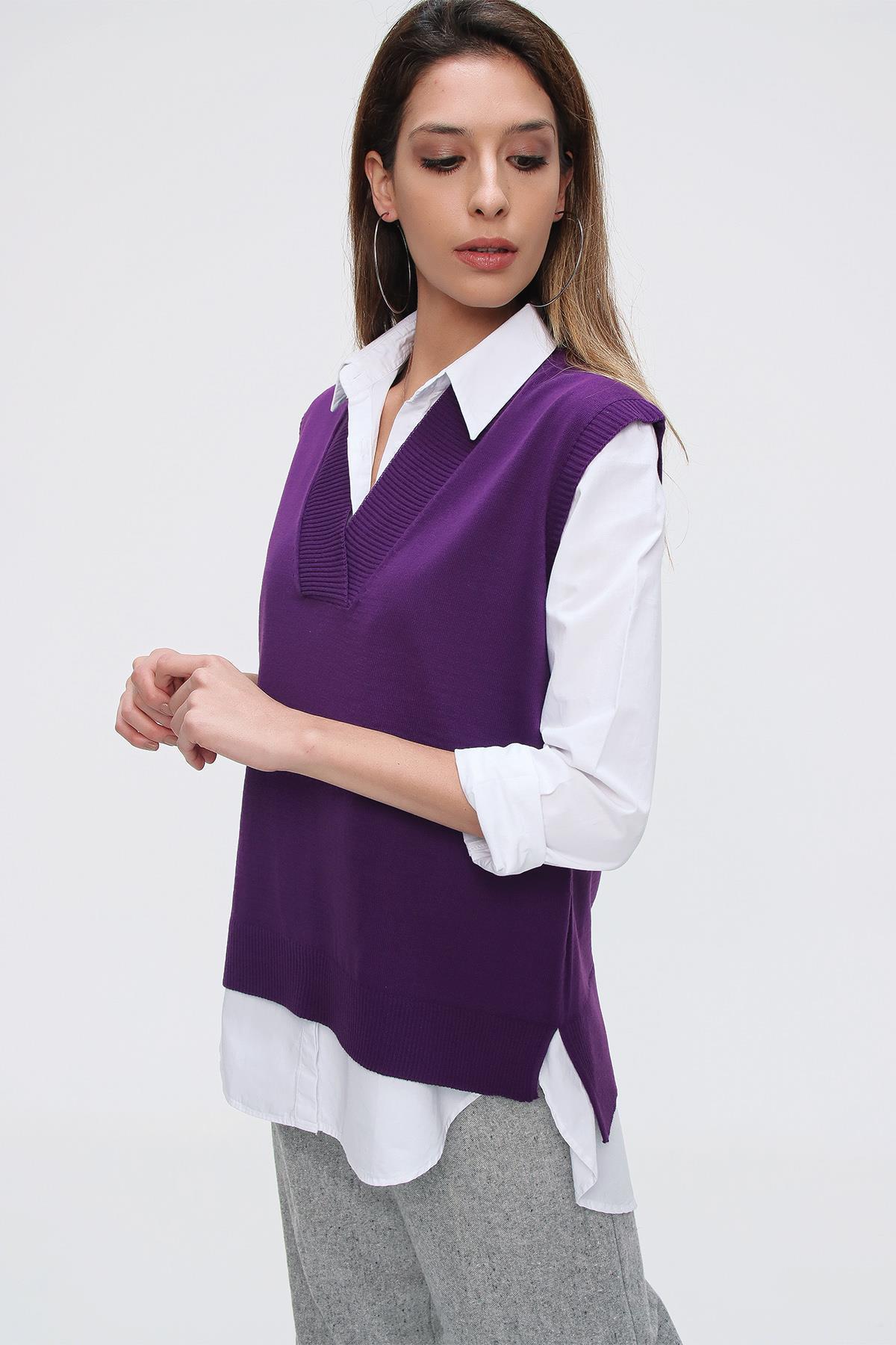 Chuba Kadın Triko Süveter 21W124