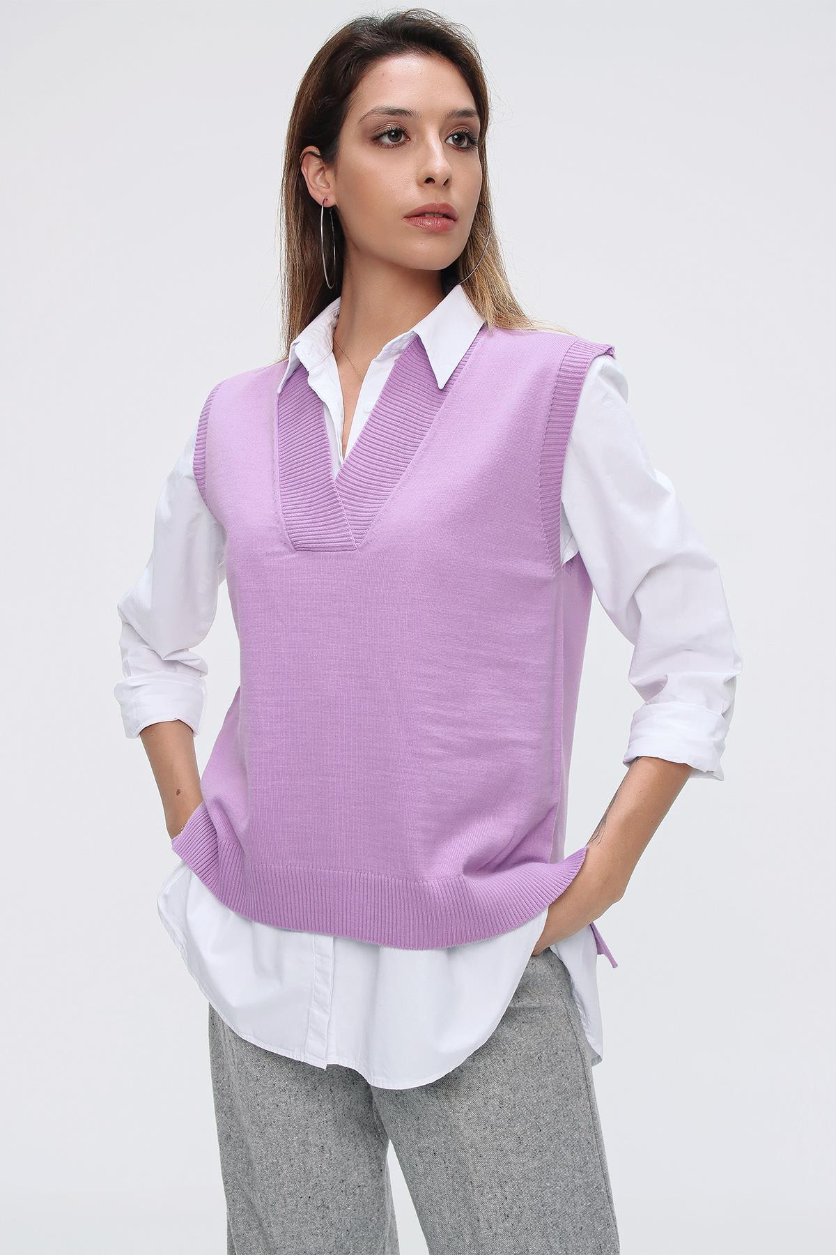 Chuba Kadın Triko Süveter 21W124