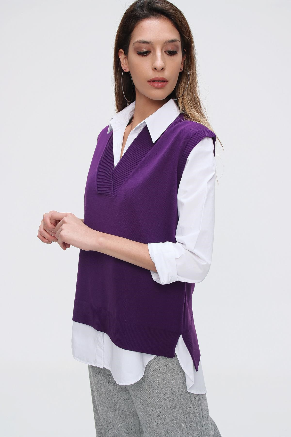 Chuba Kadın Triko Süveter 21W124