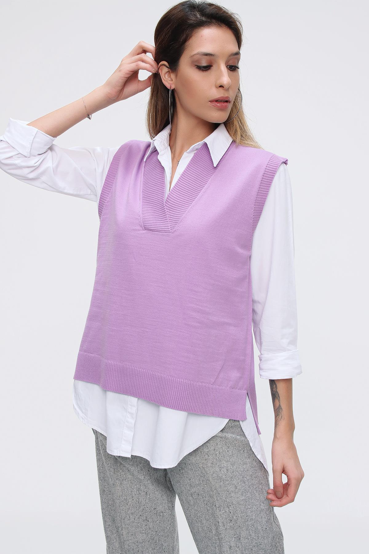 Chuba Kadın Triko Süveter 21W124