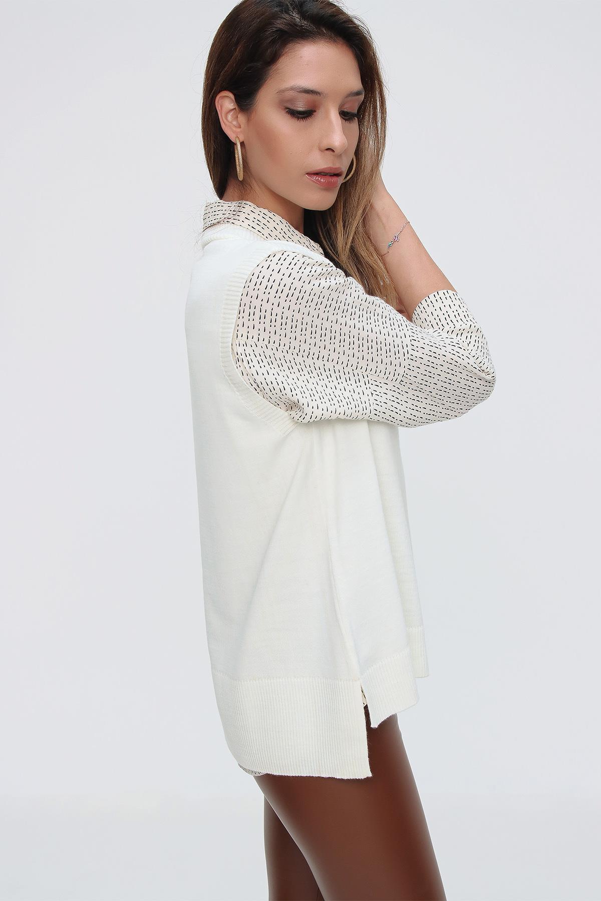 Chuba Kadın Triko Süveter 21W124