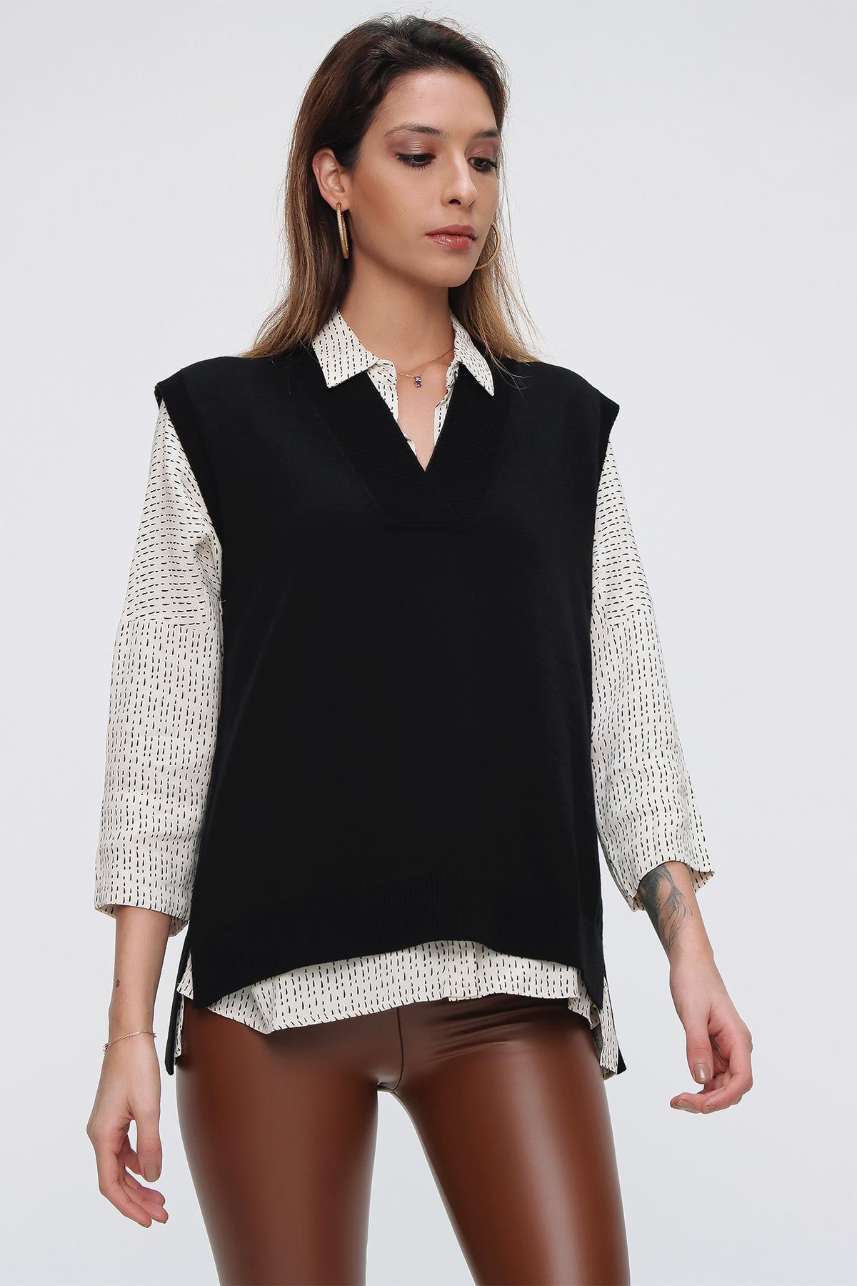 Chuba Kadın Triko Süveter 21W124