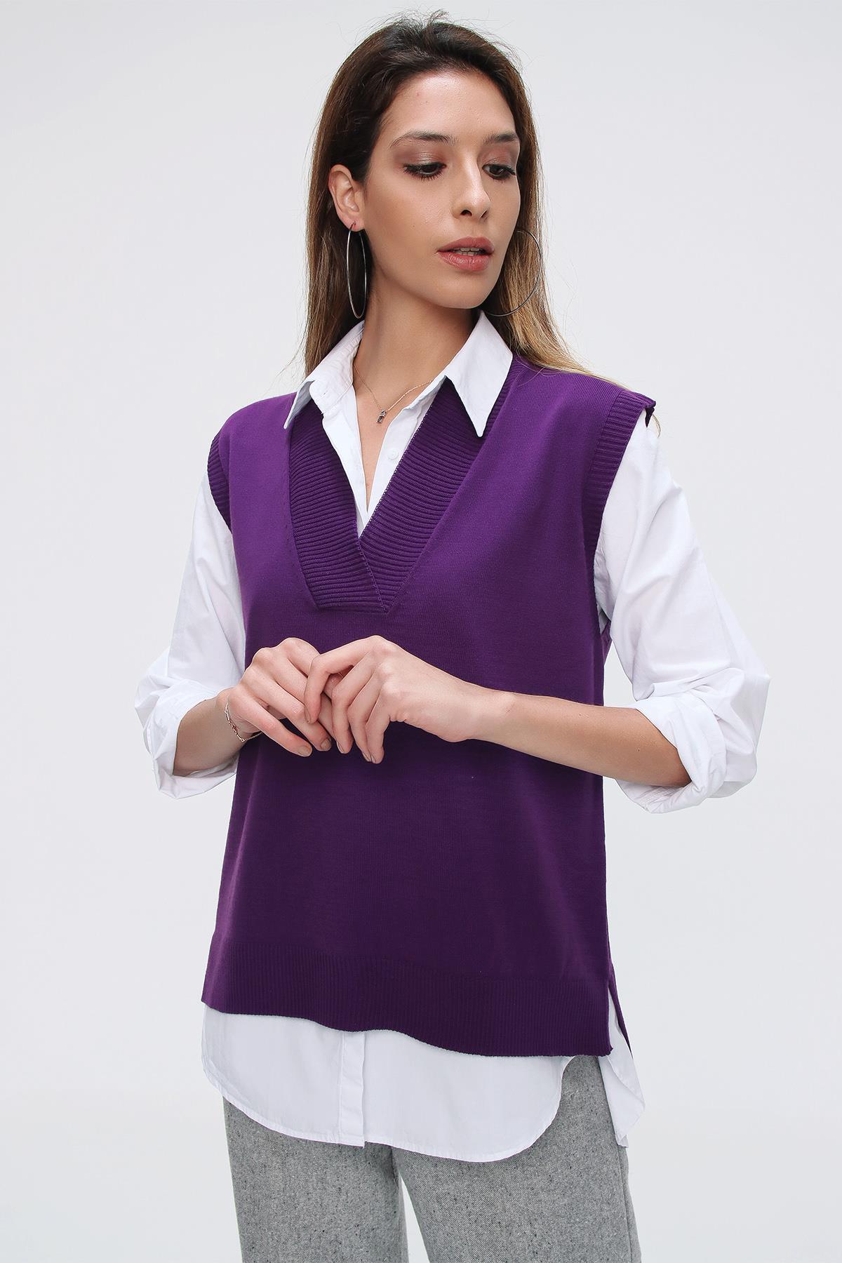 Chuba Kadın Triko Süveter 21W124