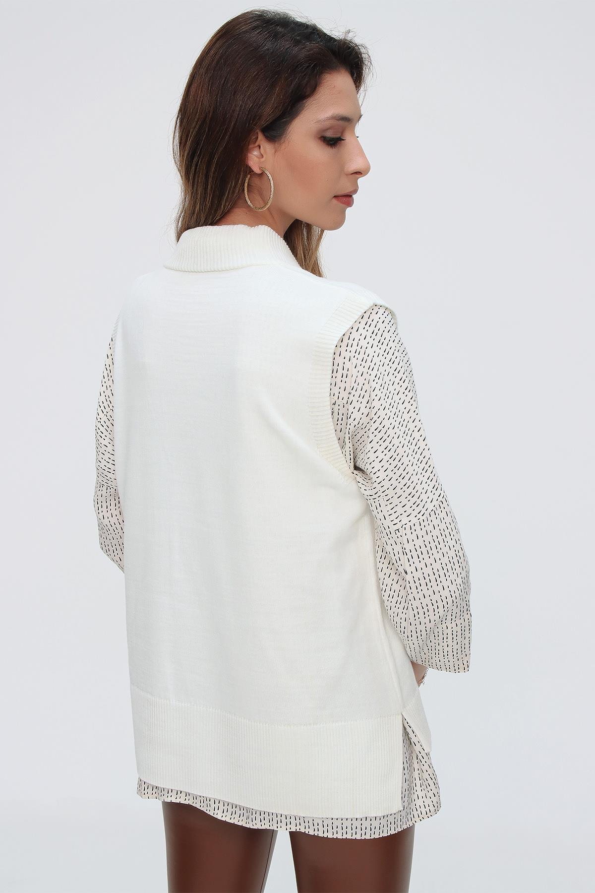 Chuba Kadın Triko Süveter 21W124