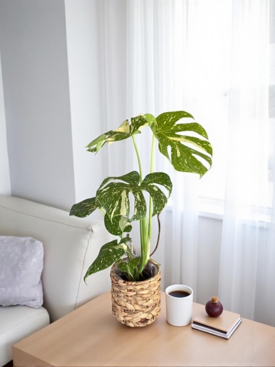 Monstera Deliciosa Thai Constellation Deve Tabanı Özel Tür 