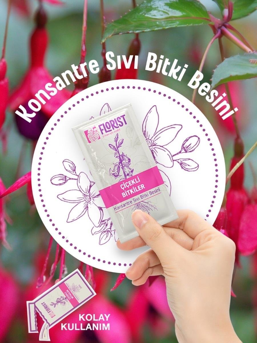 Florist Şaseli Çiçekli Bitkiler İçin Sıvı Bitki Besini