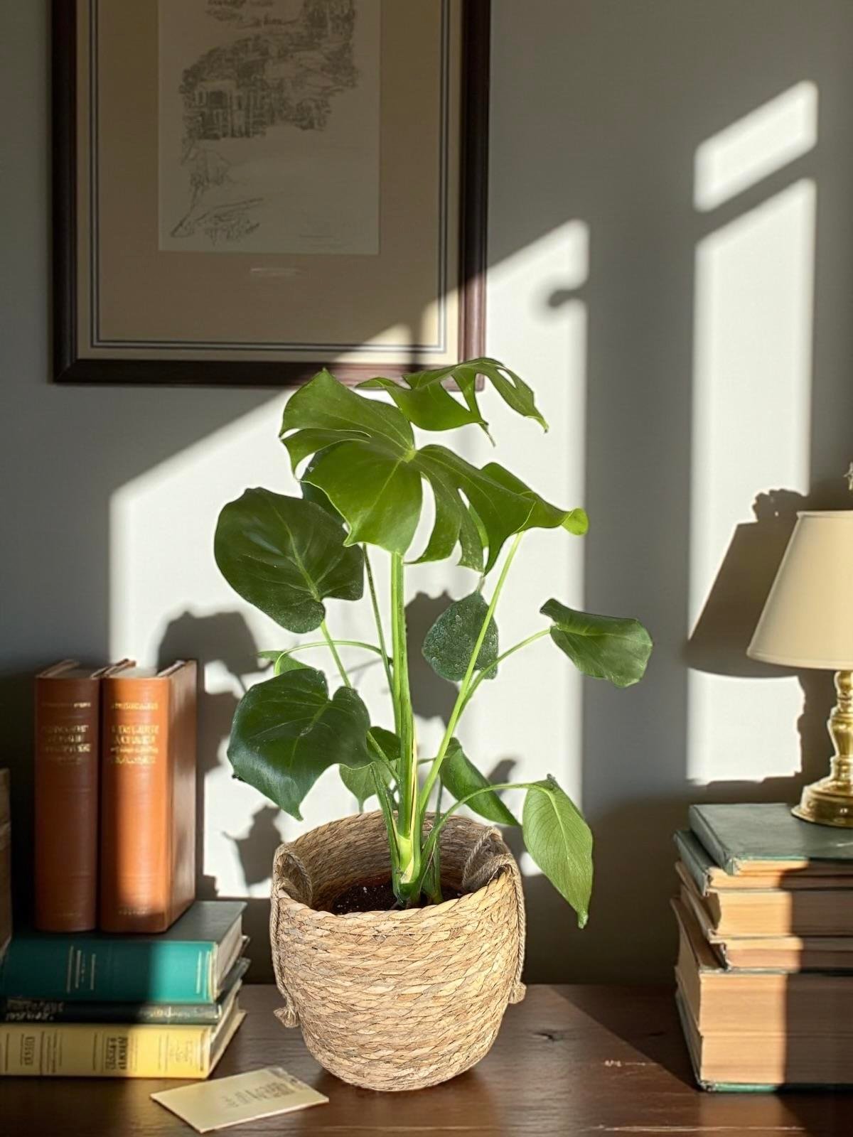 KAMPANYALI SET ( 2 GÖVDELİ ALACALI KAUÇUK -  YUKA 100 CM- MONSTERA)