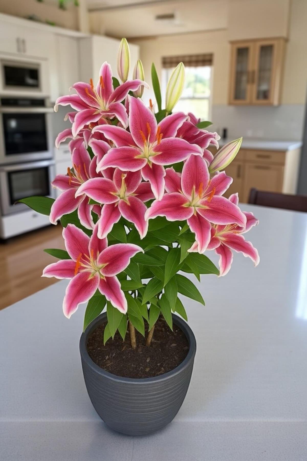 Kokulu Lilyum Saksı Çİçeği- Kazablanka Zambak 