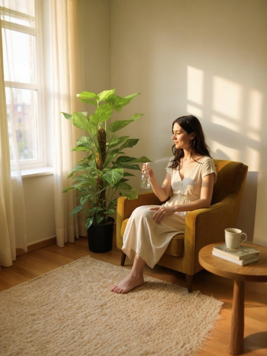 Patos Sarmaşığı Sopalı Yosun Gövdeli 120-130  Cm Pothos Epipremnum Aureum 