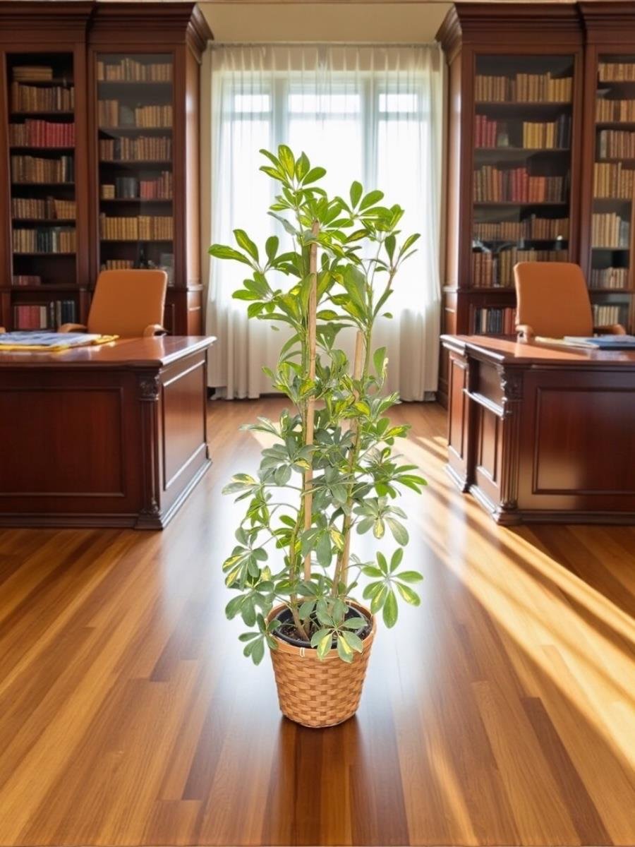 Şeflera Bitkisi 2 Gövdeli 110 - 130 Cm Schefflera Arboricola