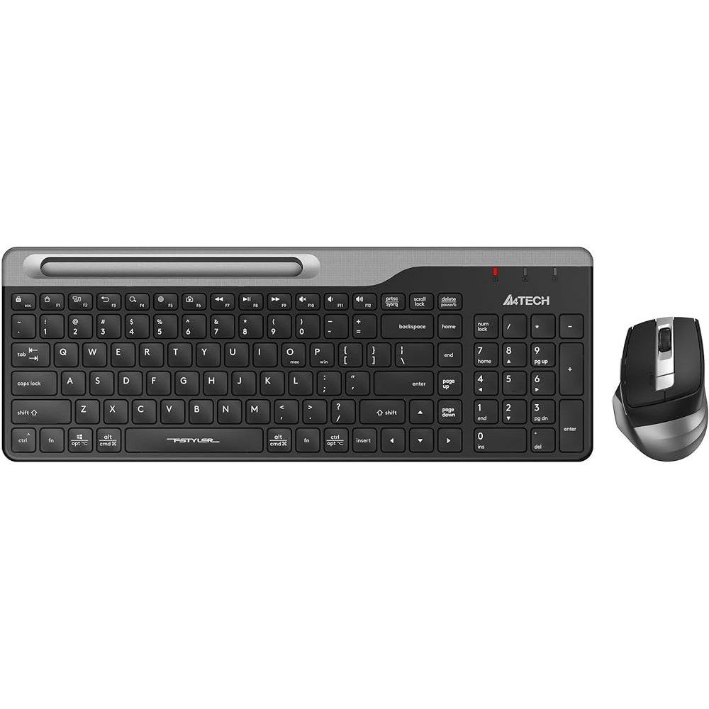 A4Tech FB2535C Fstyler Bluetooth & 2.4Ghz Kablosuz Q Türkçe FN-Multimedya Klavye & Şarj Edilebilir Mouse Set