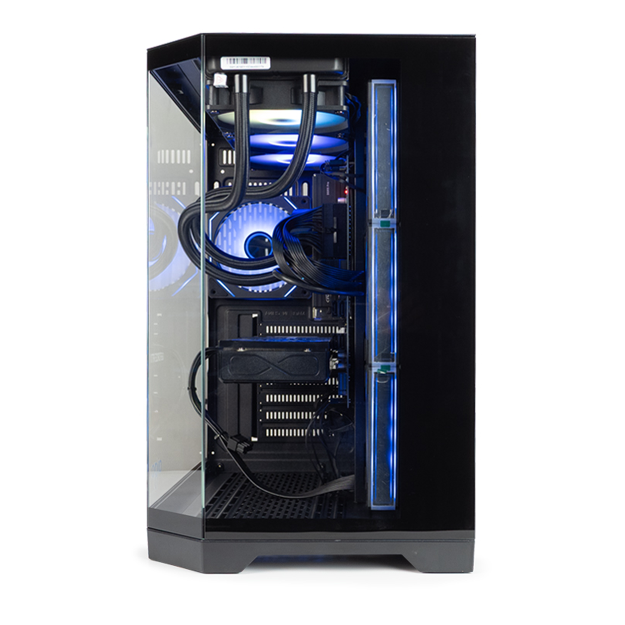 AIGO FT418 Pro Siyah 7x L17 ARGB Fanlı 850W 80+ Bronze Gen5 LCD Mid Tower Kasa