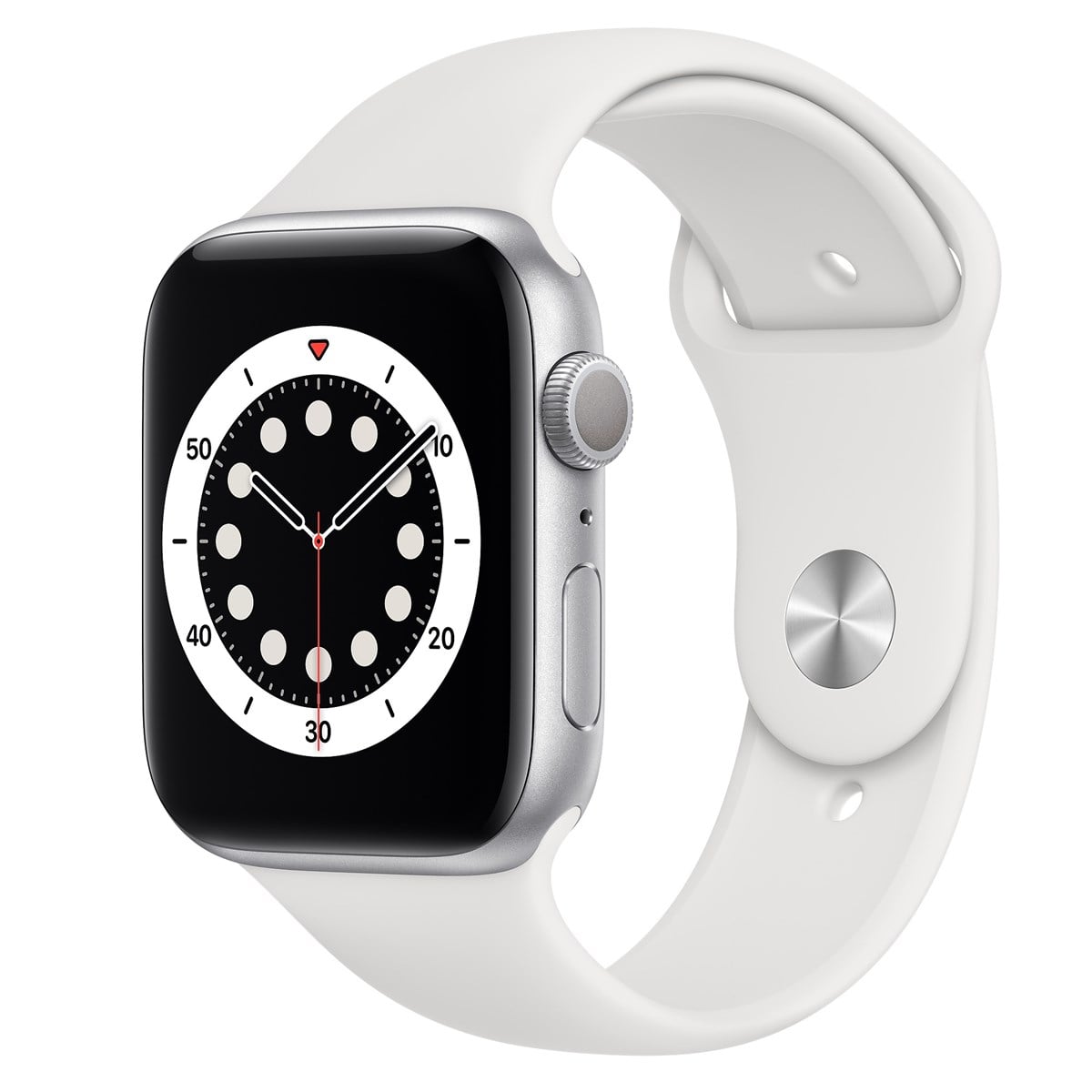 Apple Watch Series 6 GPS 44mm Gümüş Rengi Alüminyum Kasa ve Spor Kordon Akıllı Saat