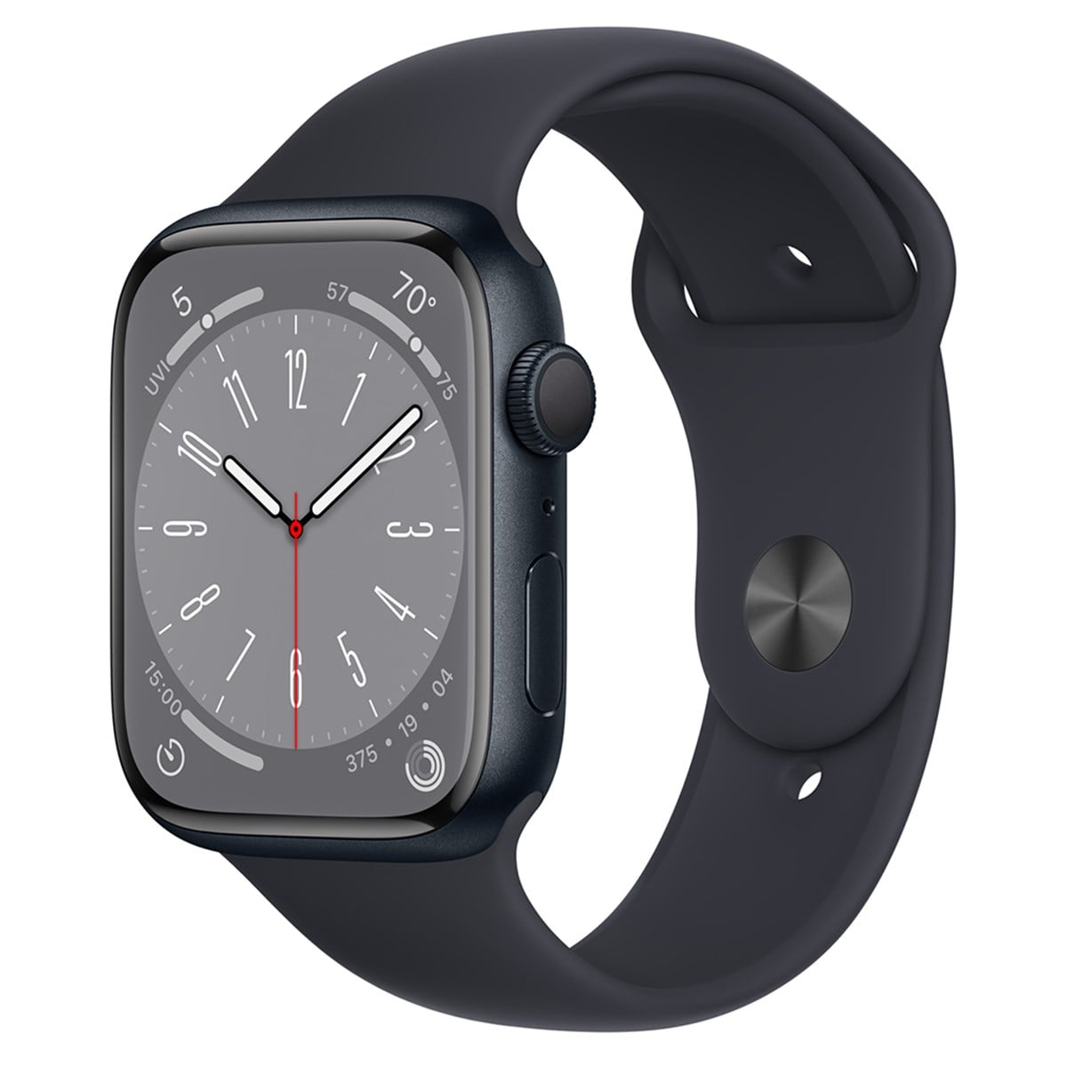 Apple Watch Series 8 GPS 45mm Midnight Aluminium Case with Midnight Sport Band