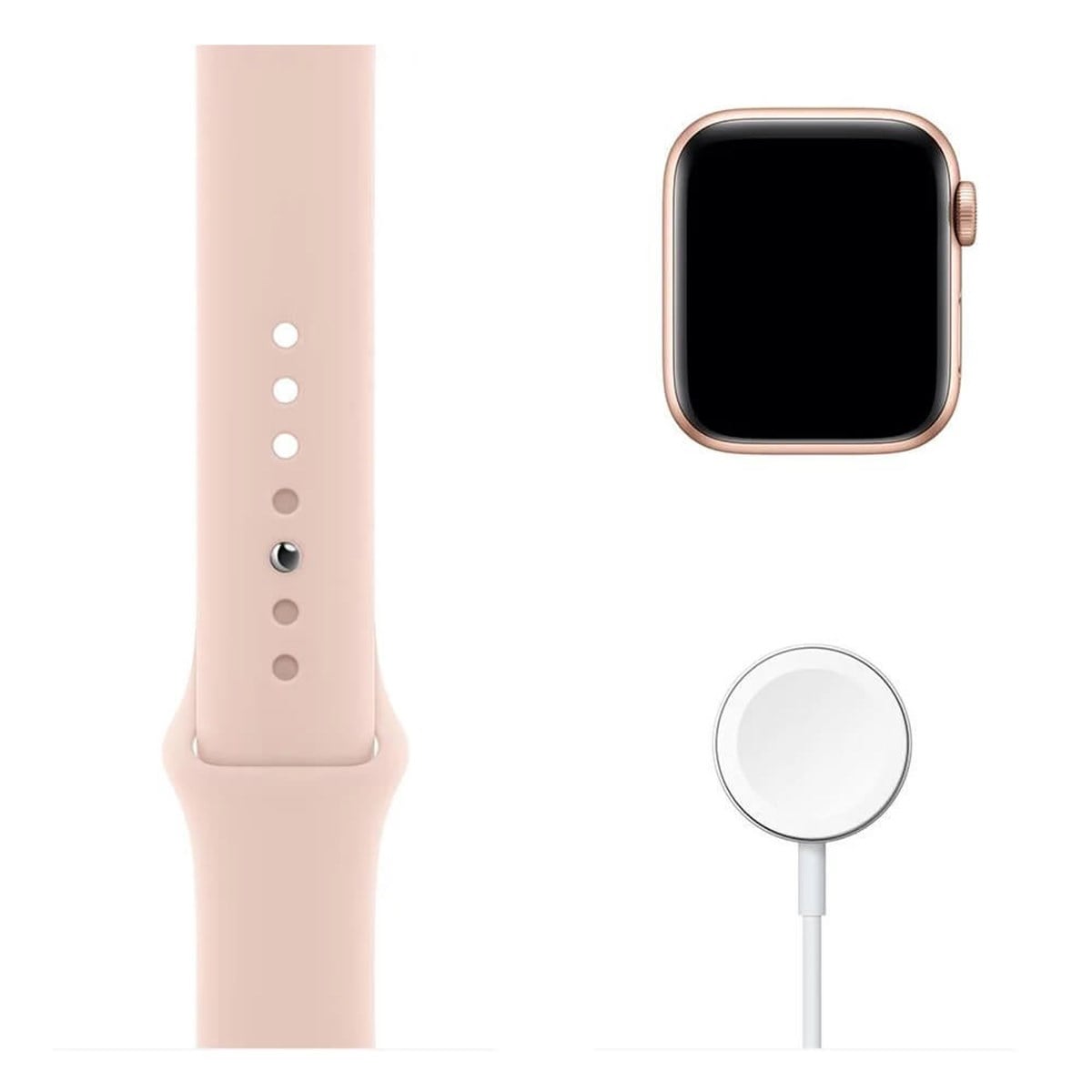 Apple Watch Series SE 40mm Altın Rengi Alüminyum Kasa ve Pembe Spor Kordon Akıllı Saat