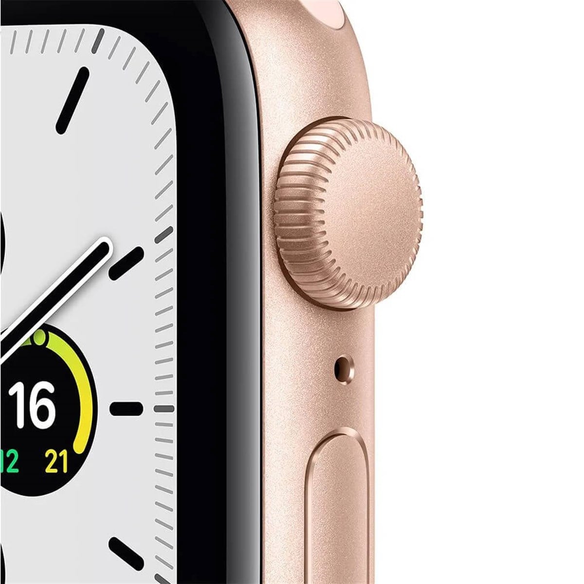 Apple Watch Series SE 40mm Altın Rengi Alüminyum Kasa ve Pembe Spor Kordon Akıllı Saat