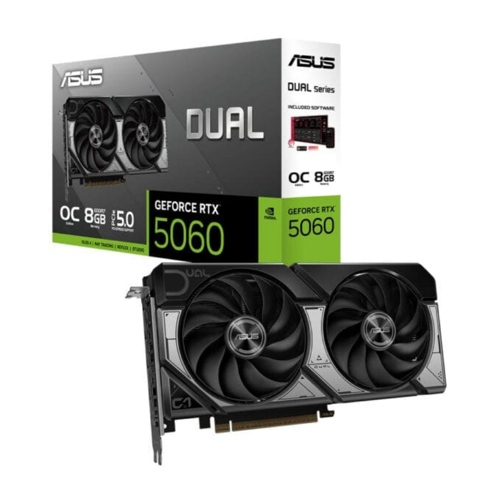 ASUS Dual GeForce RTX 5060 OC 8G DUAL-RTX5060-O8G-GAMING GDDR7 128Bit Gaming (Oyuncu) Ekran Kartı