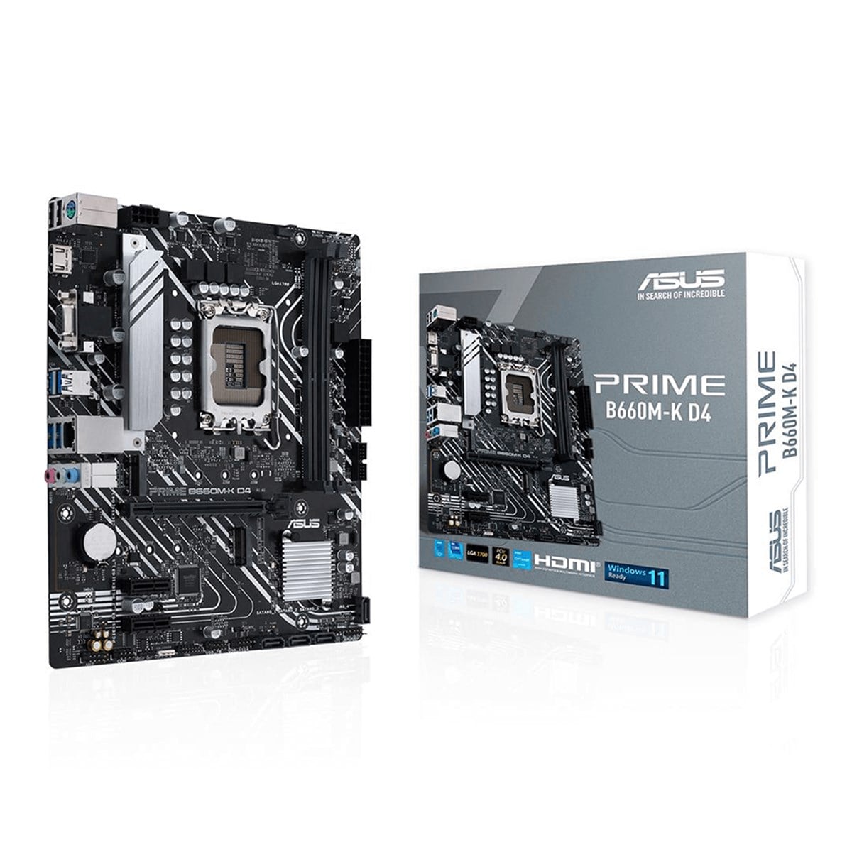 ASUS PRIME B660M-K D4 DDR4 5333(OC) M.2 mATX 1700p