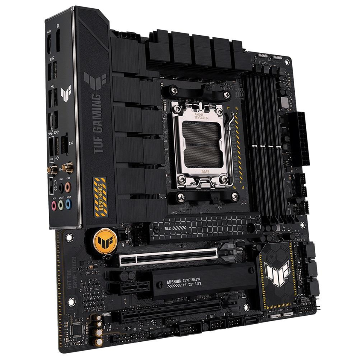 Asus Tuf Gaming B650M-Plus DDR5 6400MHZ 1XHdmi 1XDp 2XM.2 Usb 3.2 Matx AM5 ( Amd AM5 7000 Serisi ile uyumlu ) 
