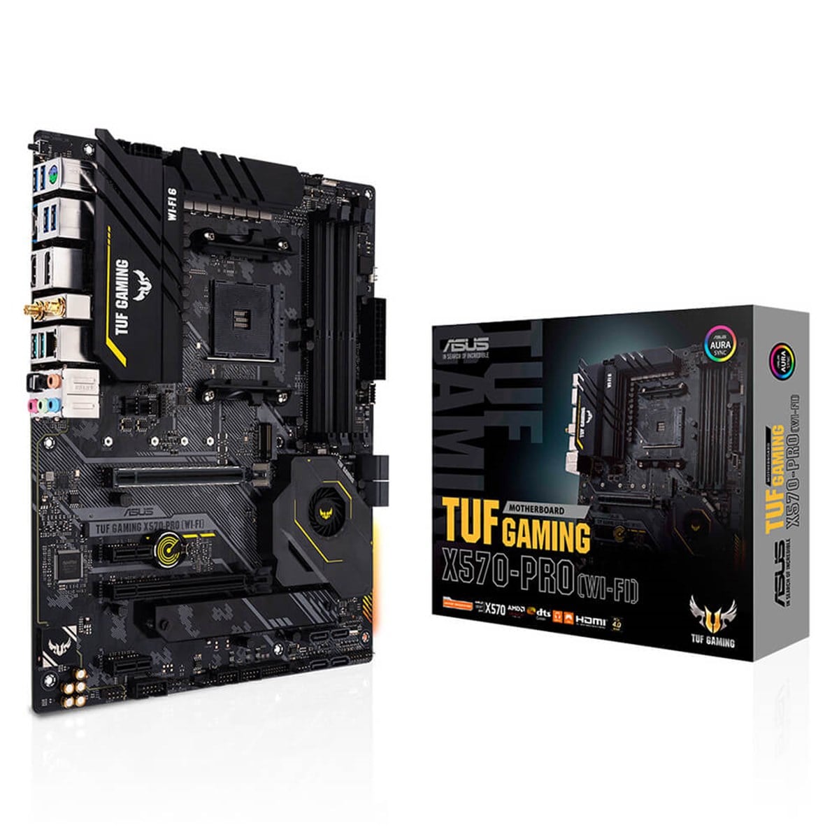 ASUS TUF GAMING X570-PLUS 4400Mhz(OC) DDR4 Soket AM4 Wifi RGB M.2 PCIe 4.0 HDMI DP ATX Anakart