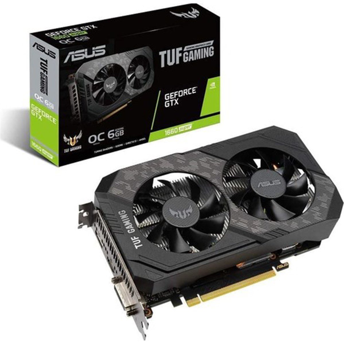 Asus TUF GeForce GTX 1660 Super Gaming 6GB 192Bit GDDR6 (DX12) PCI-E 3.0 Ekran Kartı (TUF-GTX1660S-O6G-GAMING)