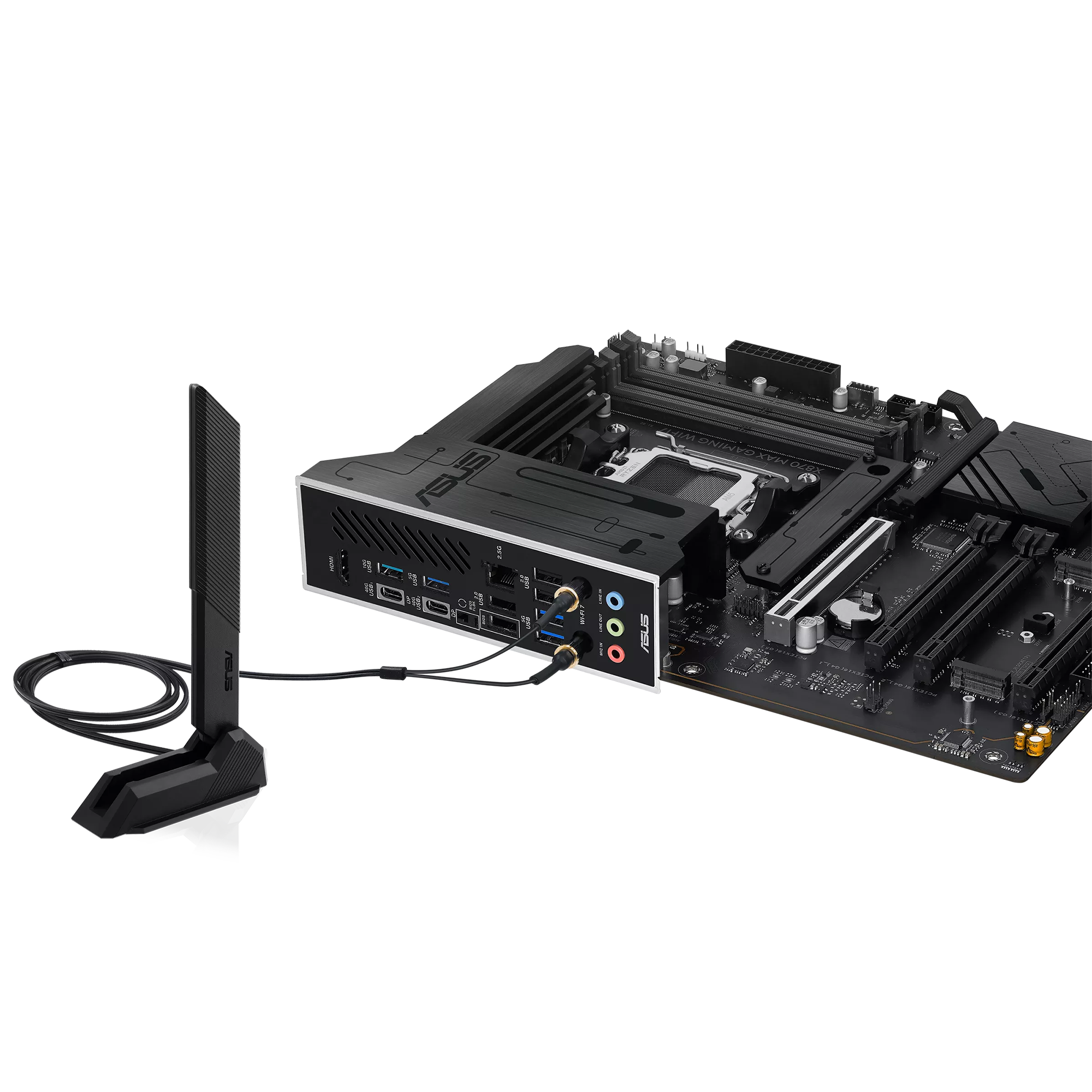 ASUS X870 MAX GAMING WIFI7 W AM5 DDR5 8000+(OC) MHz ATX Beyaz Gaming (Oyuncu) Anakart
