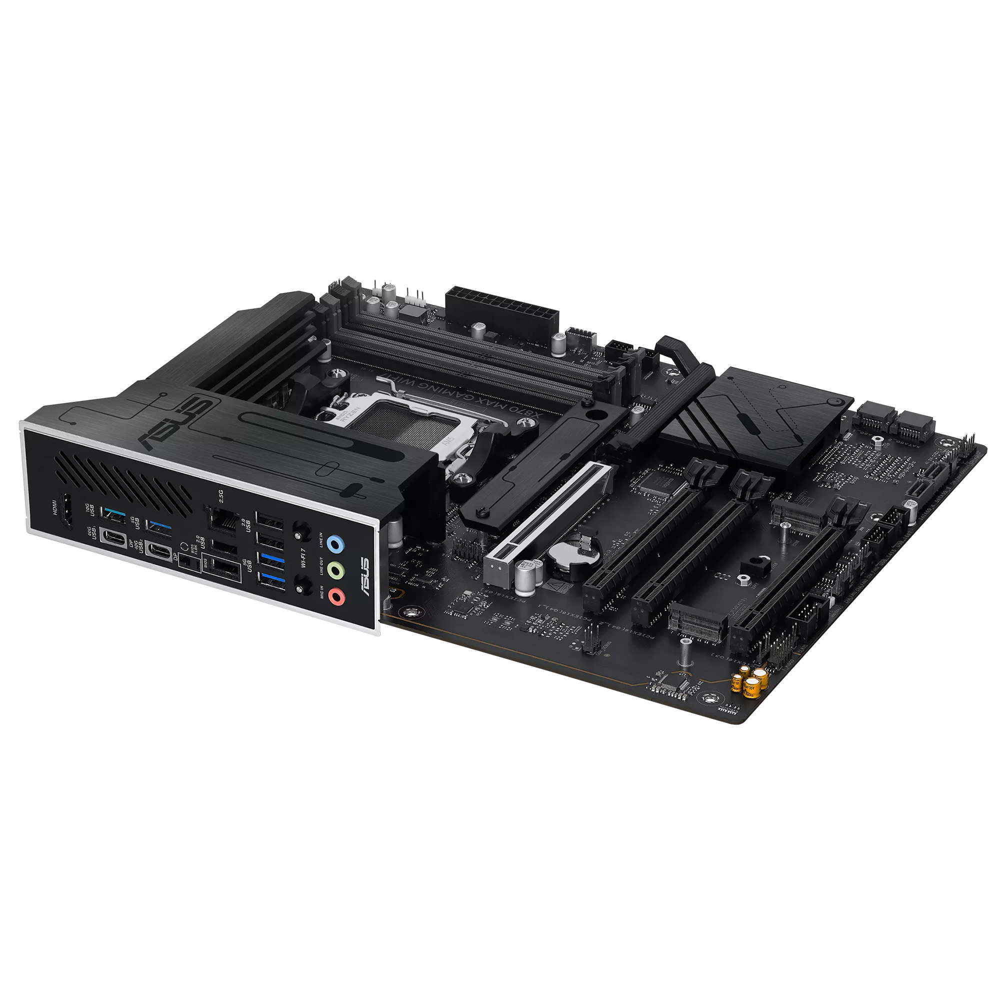ASUS X870 MAX GAMING WIFI7 W AM5 DDR5 8000+(OC) MHz ATX Beyaz Gaming (Oyuncu) Anakart