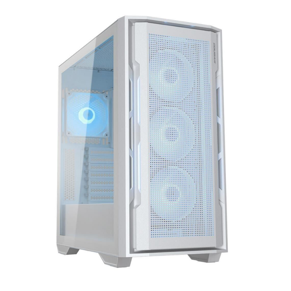 Cougar UNIFACE 4X RGB FAN CGR-5C78W-RGB Mid-Tower Temperli Cam Beyaz Gaming (Oyuncu) Kasa