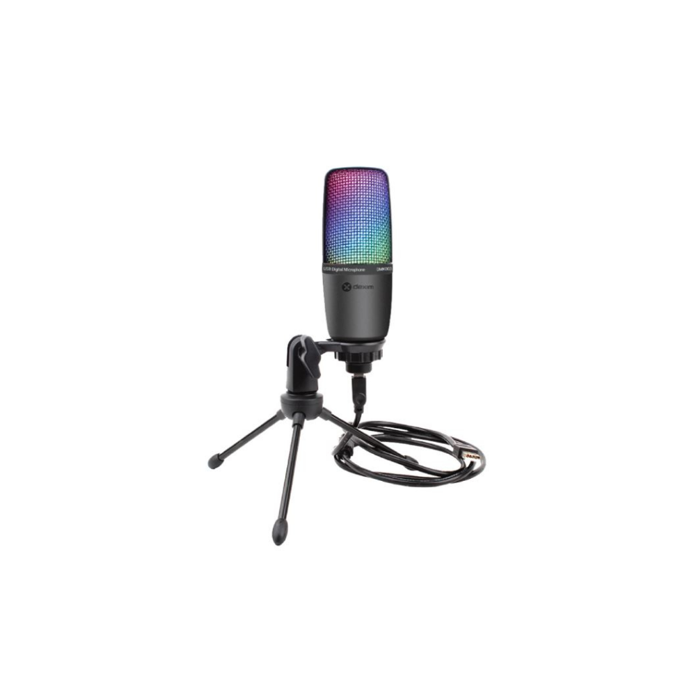 Dexim SME3 RGB Mikrofon PC/PS5 Uyumlu - Siyah