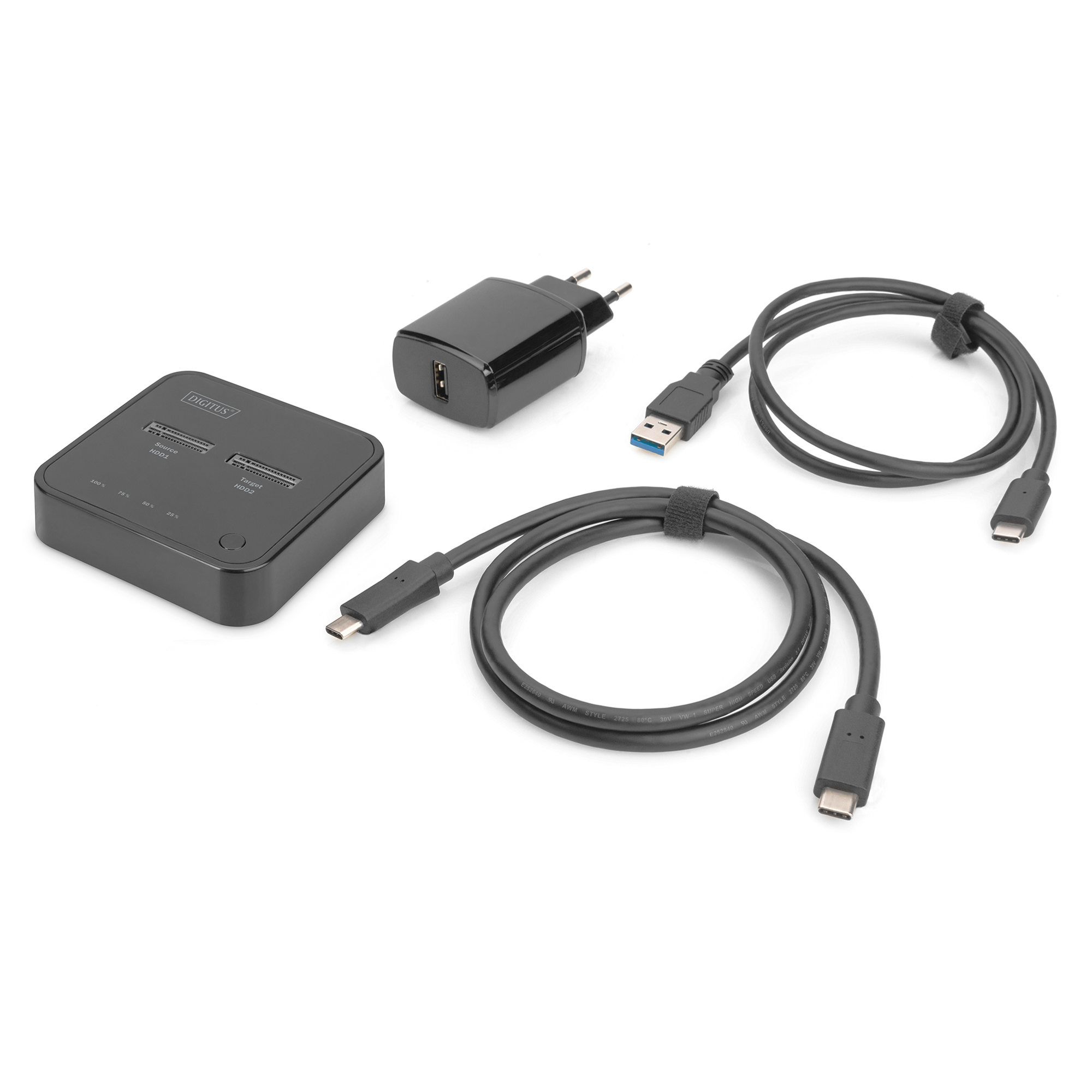 DIGITUS NVMe Cloning Station USB3.1 Gen2 Type-C NVMe M.2 DA-71545-1
