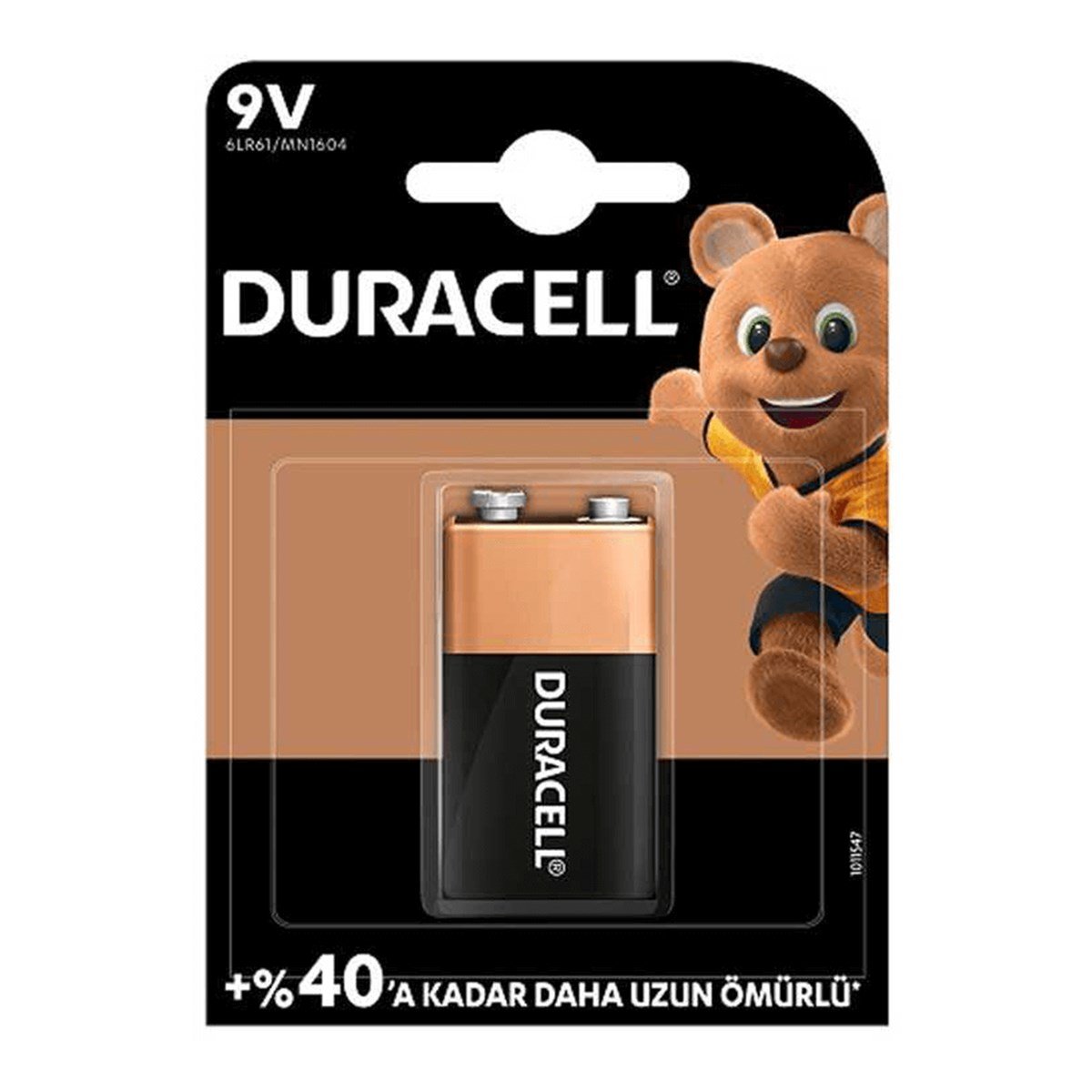 DURACELL PİL 9 VOLT 6LR61 