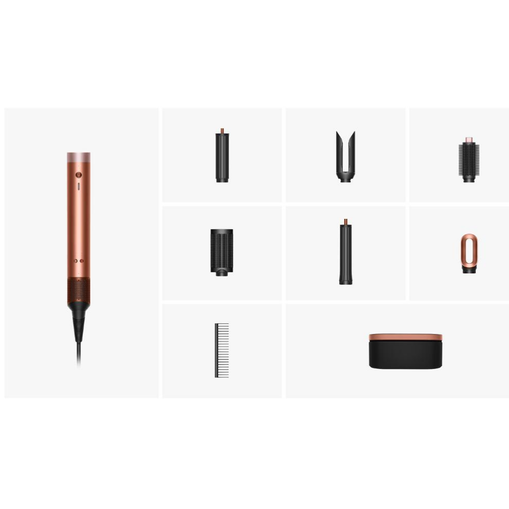 Dyson (New) Airwrap Co-anda2x Çok Amaçlı Şekillendirici ve Kurutucu HS09 AS- Düz+Dalgalı (Amber Silk - Kehribar ipeği