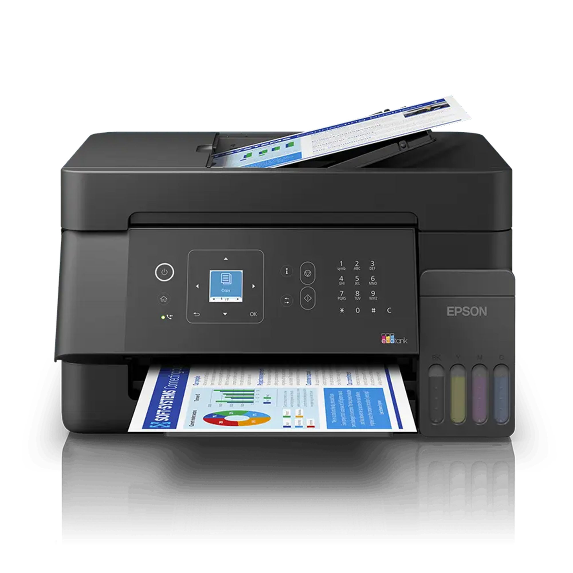 Epson L5390 Yaz/Tar/Fot/Fax/Eth/Wifi/Adf Renkli Tanklı Yazıcı
