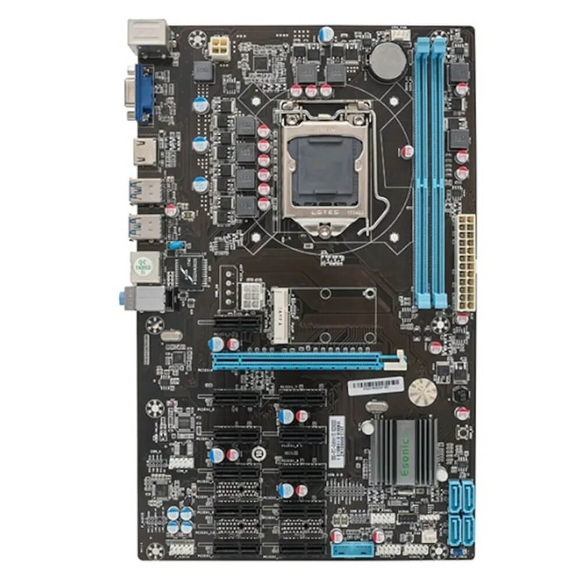 Esonic B250-BTC-GLADIATOR-2XDDR4 VGA 1151 Pin 12GPU Soket Mining Anakart