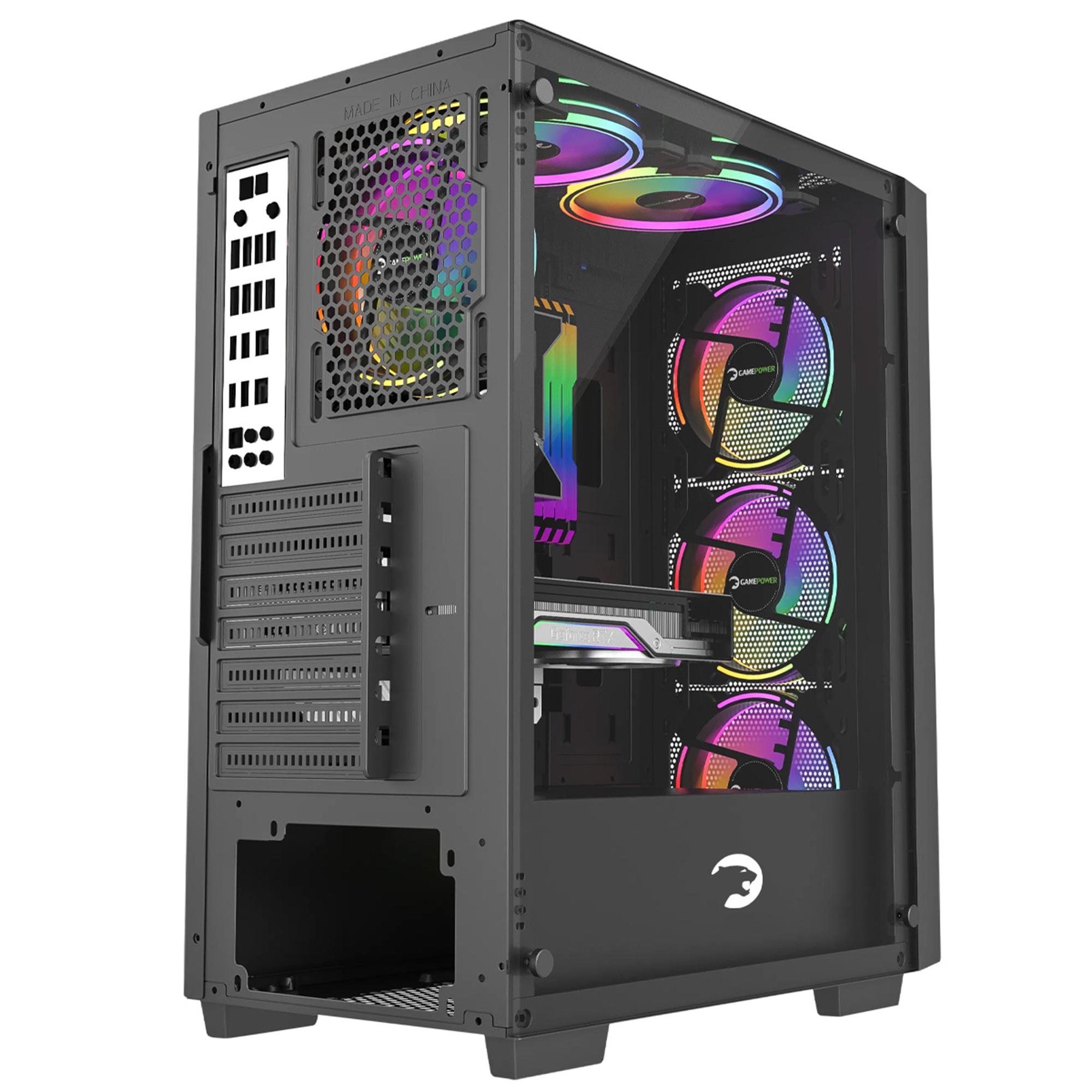 GamePower Flex 4*120mm A-RGB Fan ATX 650W 80+ Bronze Gaming Kasa