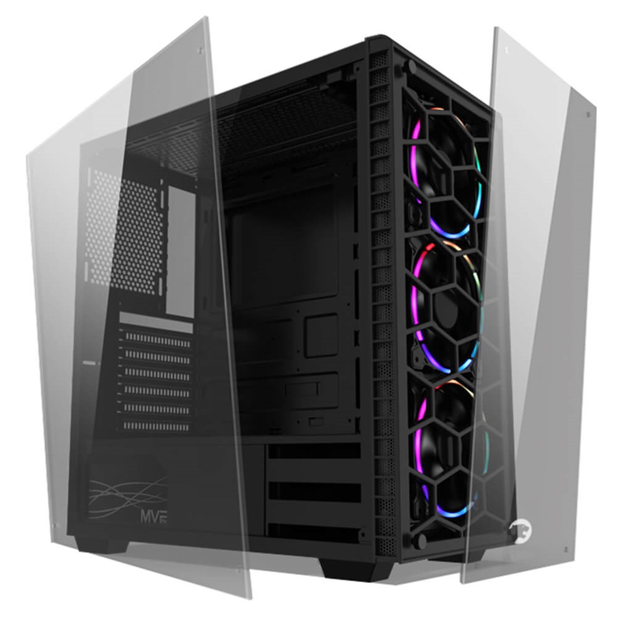 GamePower Horizon Gaming 4*120mm RGB Fan 650W 80+ PSU Gaming Kasa