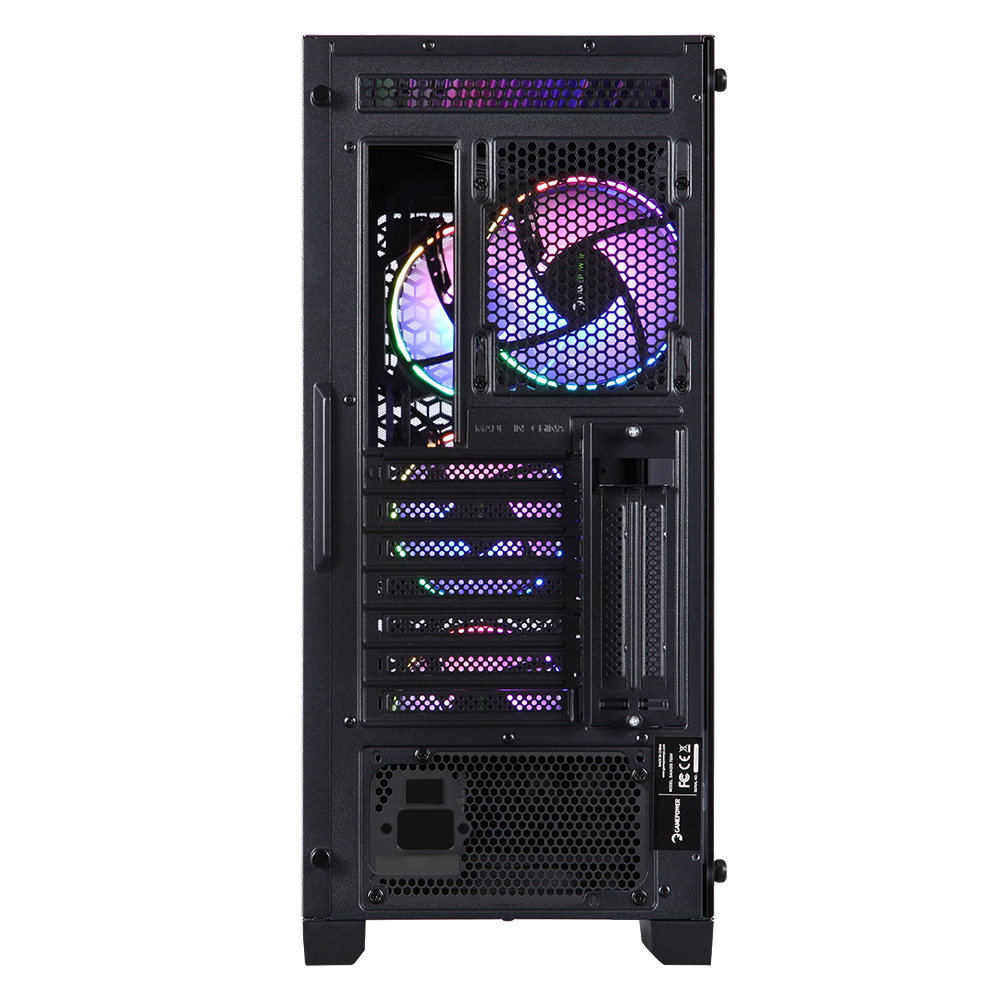 GamePower Savagis 650W 80+ Bronze ATX 4 x ARGB Fan Temperli Cam Hub Siyah Gaming Kasa
