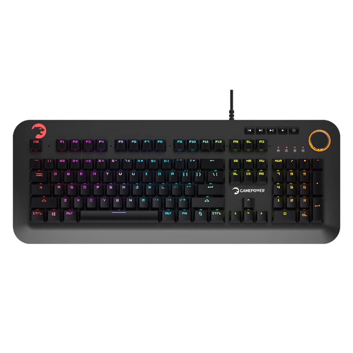 GamePower Starscream RGB Kırmızı Switch Suya Dayanıklı Optik Mekanik Gaming Klavye