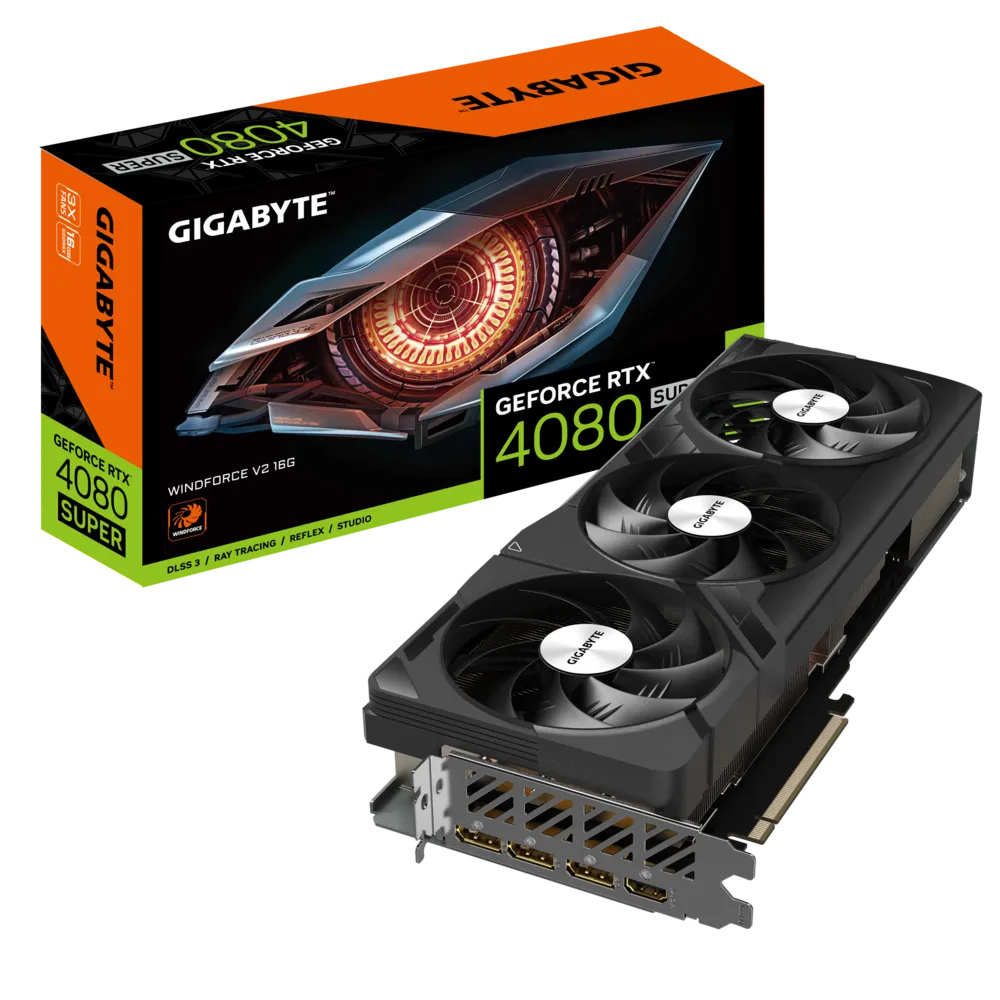 GIGABYTE GeForce RTX 4080 SUPER WINDFORCE V2 16GB GDDR6X 256 Bit DLSS 3 Ekran Kartı