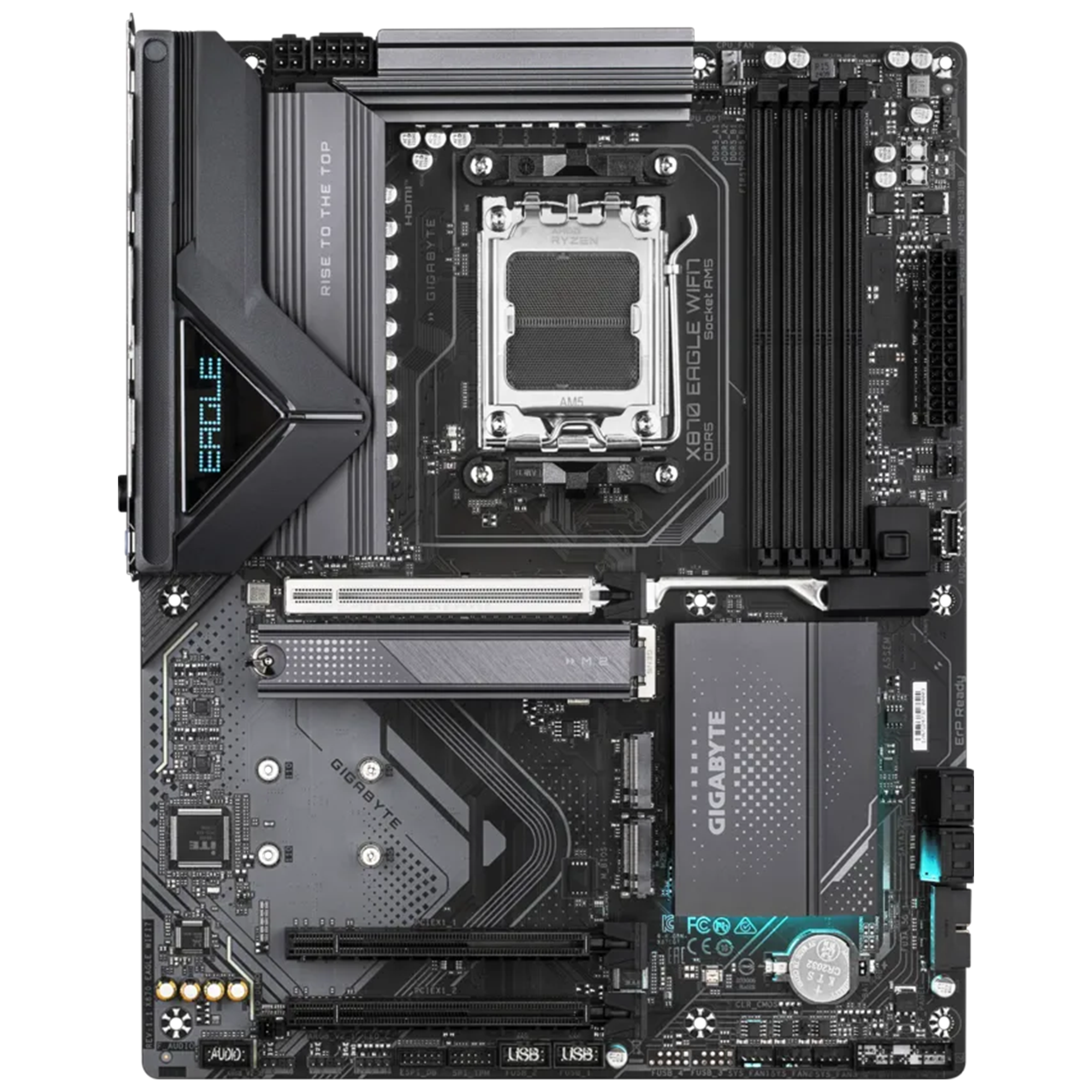 Gigabyte X870 EAGLE WIFI7 Soket AM5 DDR5 8200(OC) MHz ATX Gaming (Oyuncu) Anakart