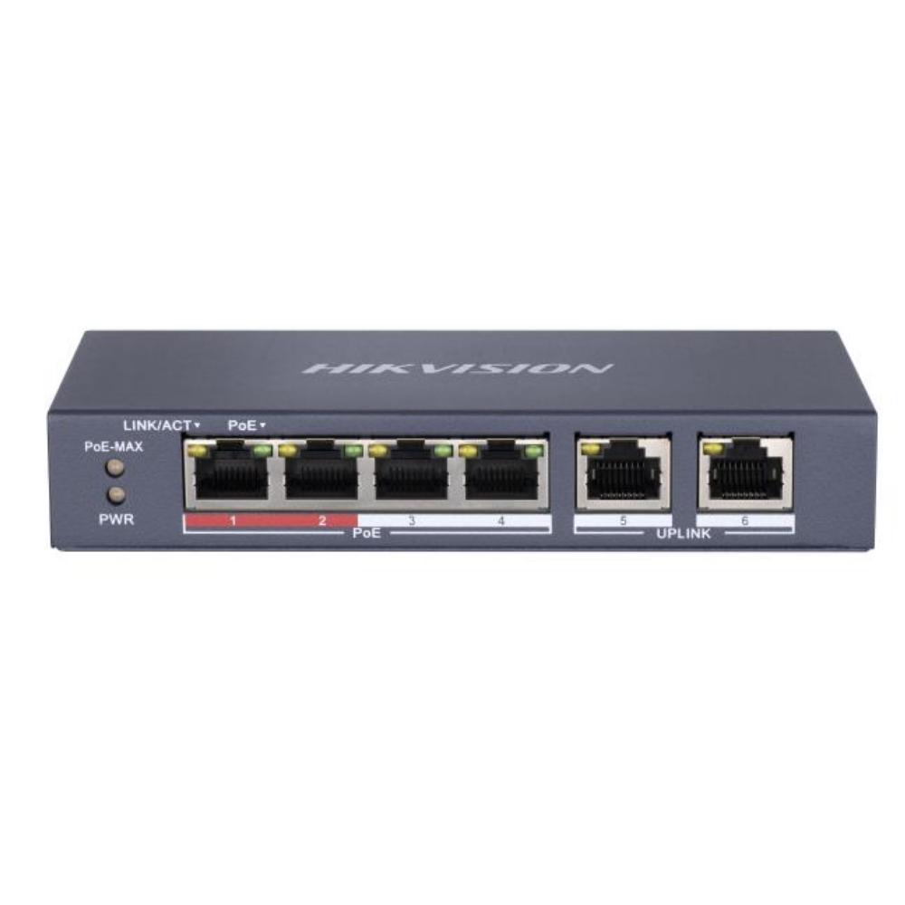 Hikvision DS-3E0106P-E/M 10/100 4 Port POE Switch