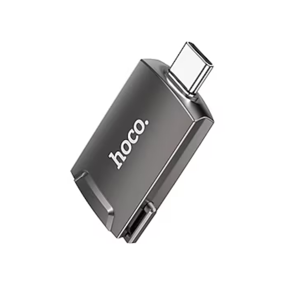 Hoco. UA19 Tak Çalıştır HDMI To Type-C Dönüştürücü - Gri