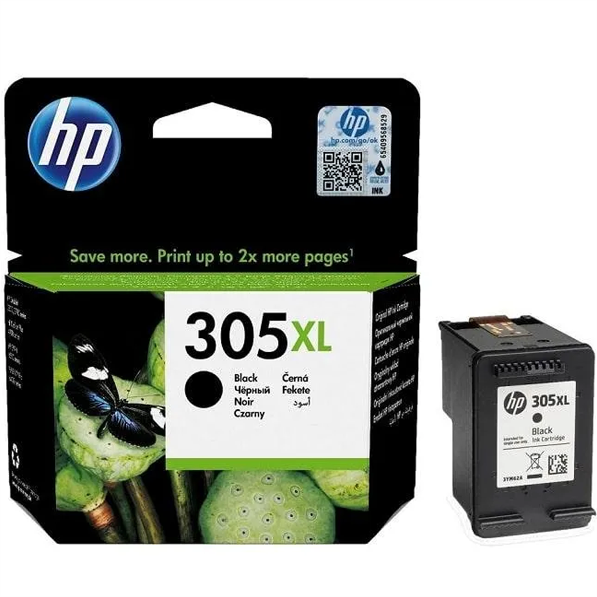 Hp 305XL Siyah Yüksek Kapasiteli Mürekkep Kartuşu 3YM62AE