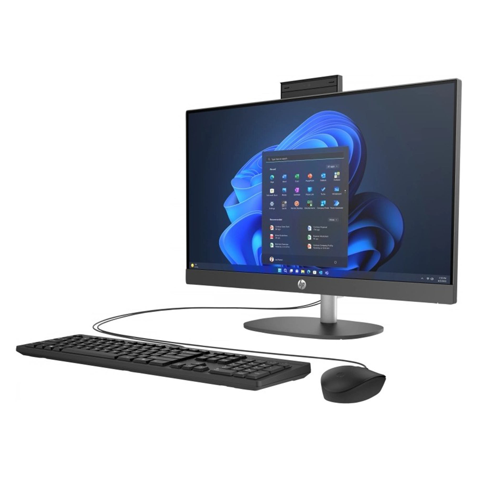 HP ProOne 245 G10 D4VB9ET R5-7520U 16GB 512GB 23.8 inch Al In One Bilgisayar