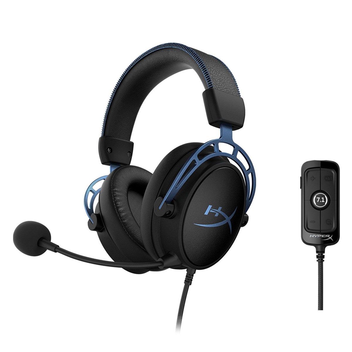 Hyperx Cloud Alpha S HX-HSCAS-BK/WW Mavi Mikrofonlu Kablolu Oyuncu Kulaklıklığı
