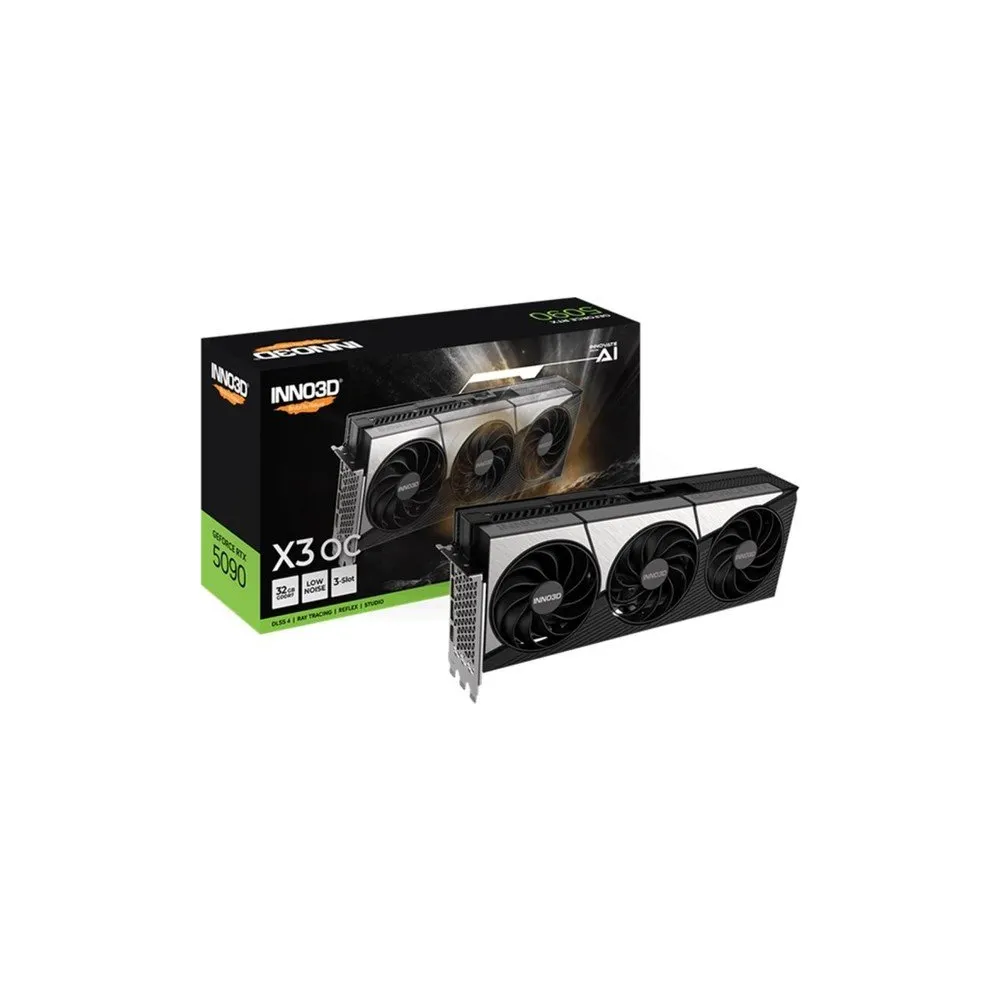 Inno3D RTX5090 x3 OC 32GB 512Bit GDDR7 3xDp, Hdmi, DLSS 4, NVIDIA Reflex 2 Ekran Kartı