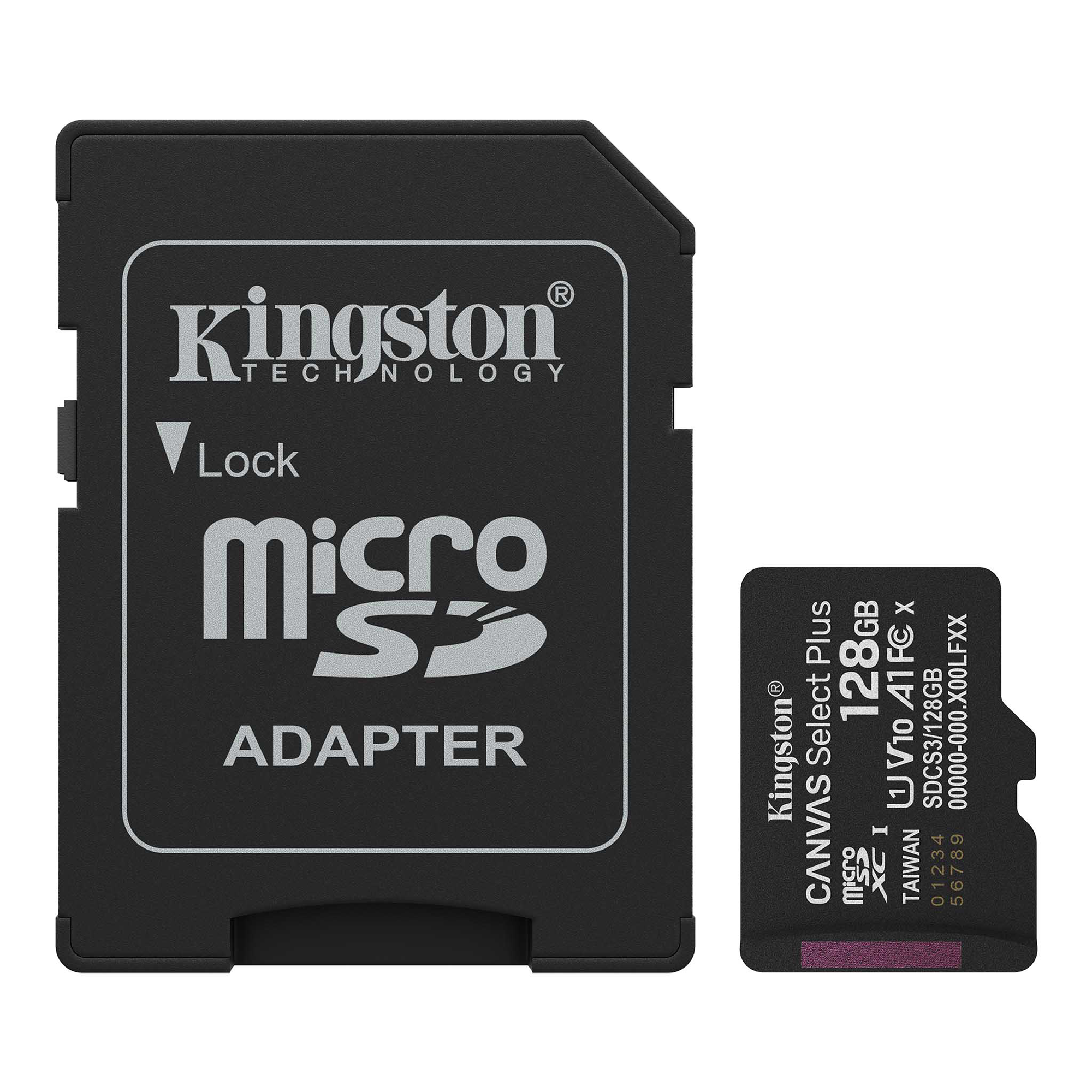 Kingston Canvas Select Plus 128GB Class 10 SDCS3/128GB 150MB/s MicroSD Hafıza Kartı